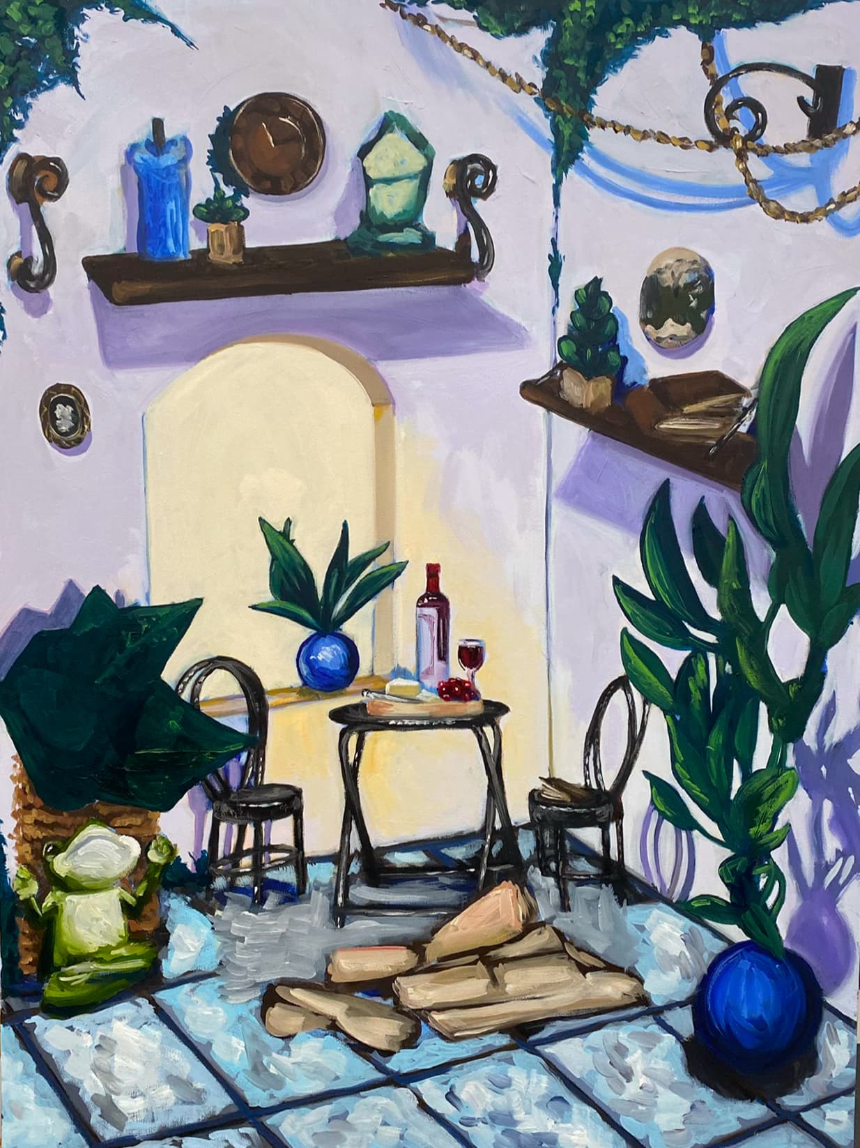 Succulent Room - Oil on Canvas