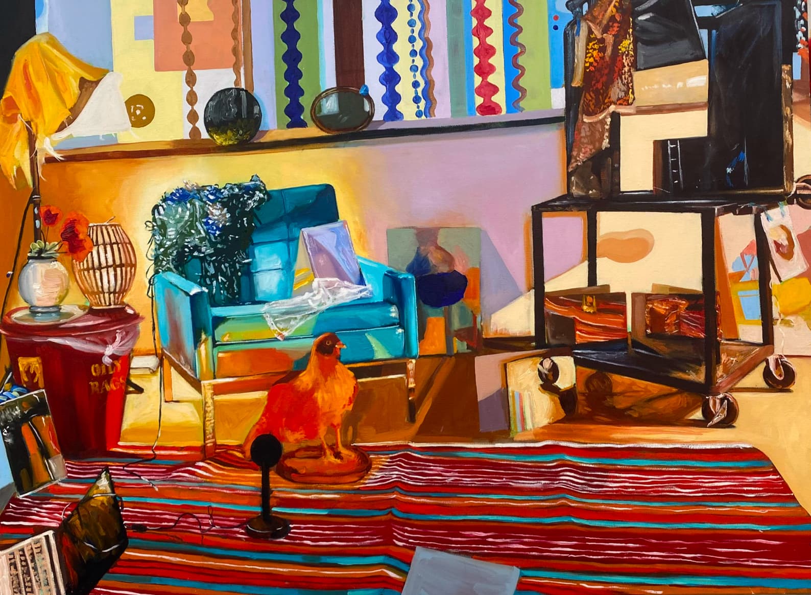 Vibrant Room - Oil on Canvas